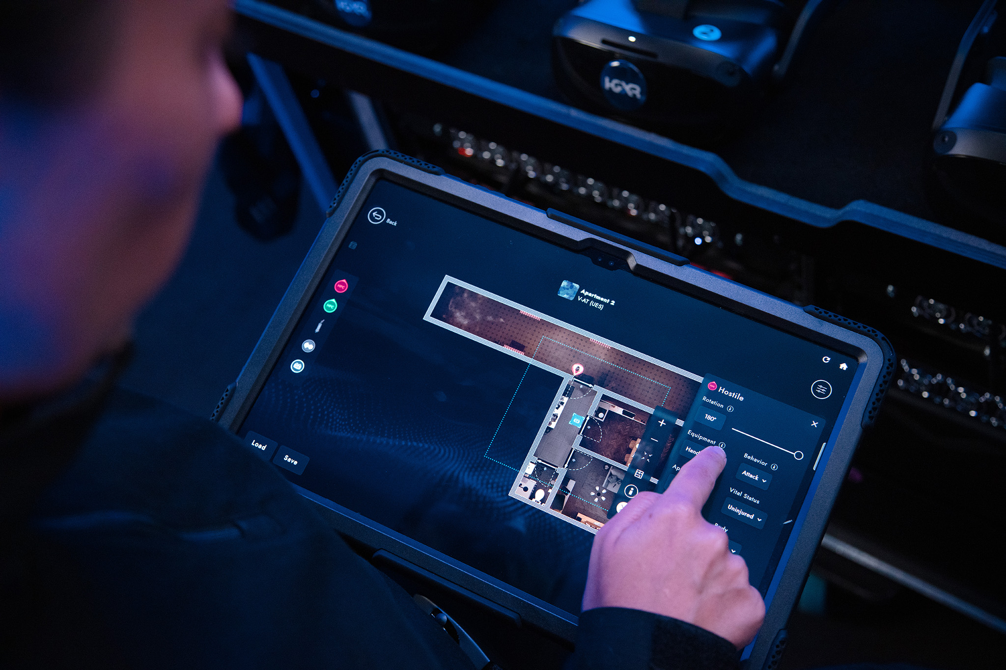 Die Trainingssoftware von Hologate ist auf den Einsatz in der Polizeiausbildung abgestimmt.